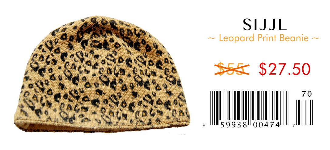 Leopard Print Beanie
